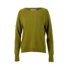 Catnip And Seaweed Women's Green The Cashmere Sweater In Forest In Green