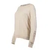 Catnip And Seaweed Women's Neutrals / Brown The Cashmere Sweater In Cream &  Almond In Brown