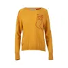 Catnip And Seaweed Women's Yellow / Orange The Cashmere Sweater In Wild Honey & Marigold In Yellow/orange