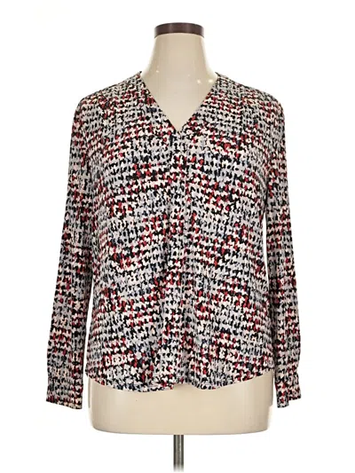 Pre-owned Cato 3/4 Sleeve Blouse In Ivory