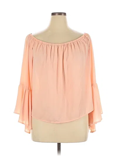 Pre-owned Cato 3/4 Sleeve Blouse In Pink