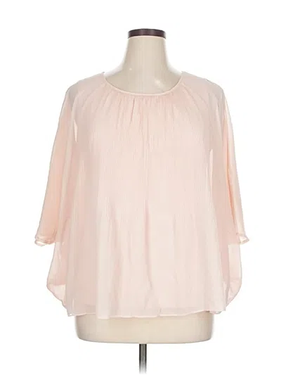 Pre-owned Cato 3/4 Sleeve Blouse In Pink
