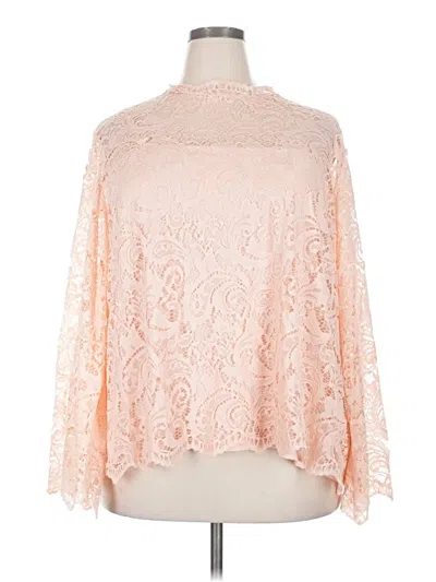 Pre-owned Cato 3/4 Sleeve Blouse In Pink