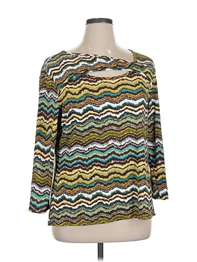 Pre-owned Cato 3/4 Sleeve T-shirt In Gold