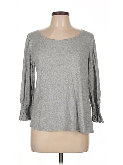 Pre-owned Cato 3/4 Sleeve T-shirt In Gray