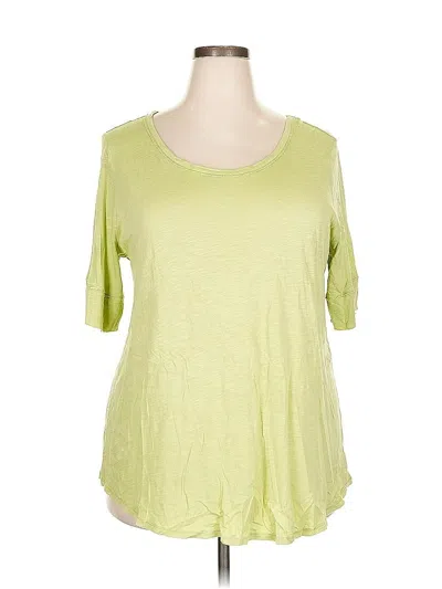 Pre-owned Cato 3/4 Sleeve T-shirt In Green