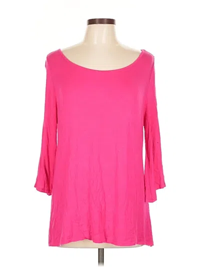 Pre-owned Cato 3/4 Sleeve T-shirt In Pink