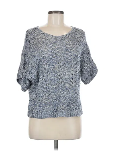 Pre-owned Cato 3/4 Sleeve Top Blue Boatneck Tops