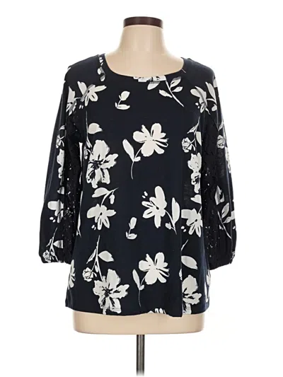 Pre-owned Cato 3/4 Sleeve T-shirt In Black