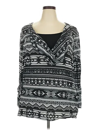 Pre-owned Cato 3/4 Sleeve T-shirt In Black