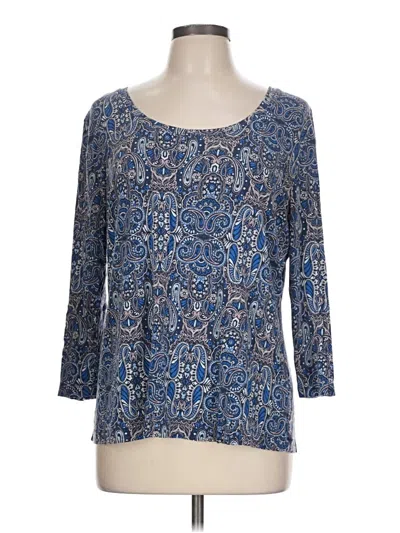 Pre-owned Cato 3/4 Sleeve T-shirt In Blue