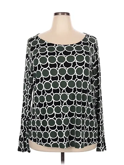 Pre-owned Cato 3/4 Sleeve T-shirt In Green