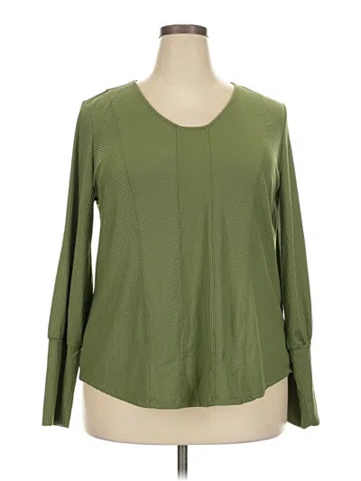Pre-owned Cato 3/4 Sleeve T-shirt In Green