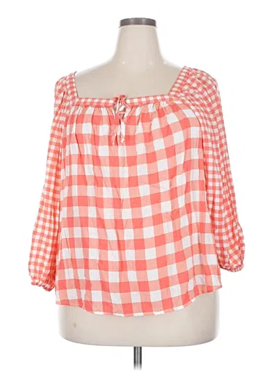 Pre-owned Cato 3/4 Sleeve T-shirt In Orange