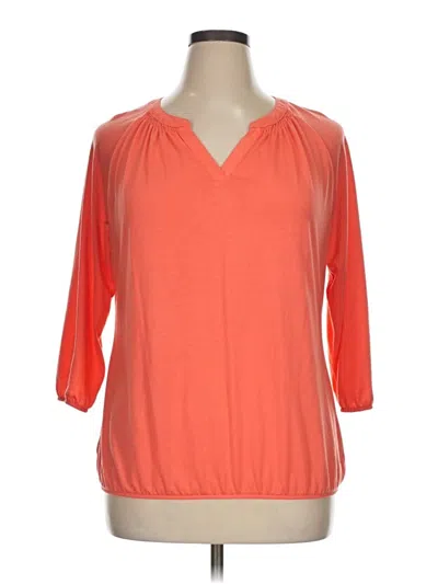 Pre-owned Cato 3/4 Sleeve T-shirt In Orange