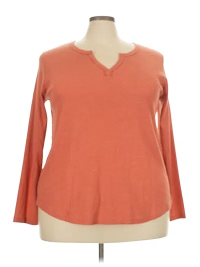 Pre-owned Cato 3/4 Sleeve T-shirt In Orange