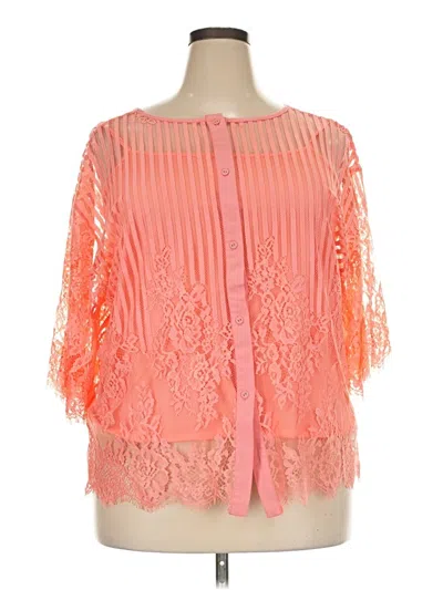Pre-owned Cato 3/4 Sleeve T-shirt In Orange