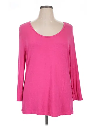 Pre-owned Cato 3/4 Sleeve T-shirt In Pink