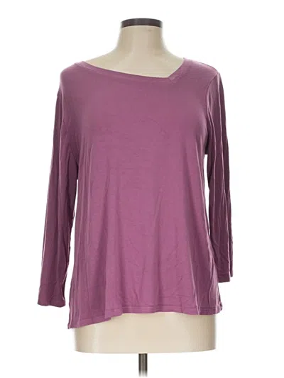 Pre-owned Cato 3/4 Sleeve T-shirt In Purple