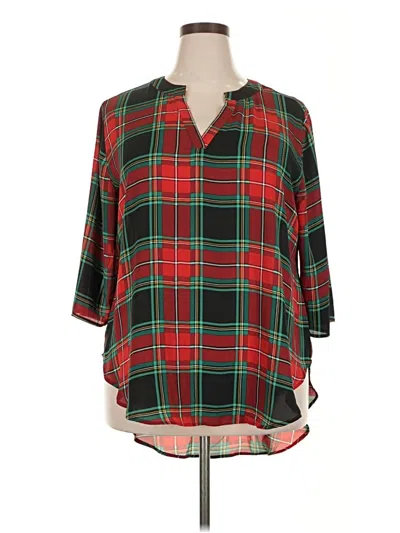 Pre-owned Cato 3/4 Sleeve T-shirt In Red