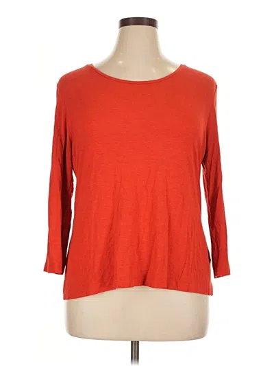 Pre-owned Cato 3/4 Sleeve T-shirt In Red