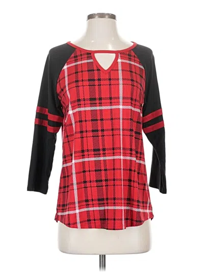 Pre-owned Cato 3/4 Sleeve T-shirt In Red