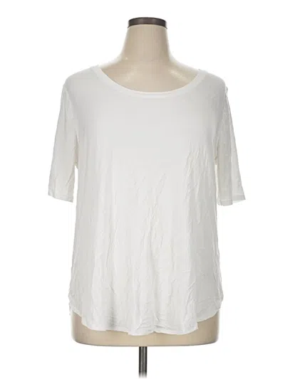 Pre-owned Cato 3/4 Sleeve T-shirt In White