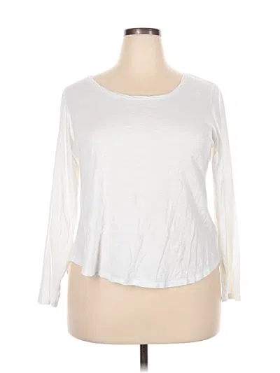 Pre-owned Cato 3/4 Sleeve T-shirt In White