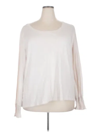 Pre-owned Cato 3/4 Sleeve T-shirt In White