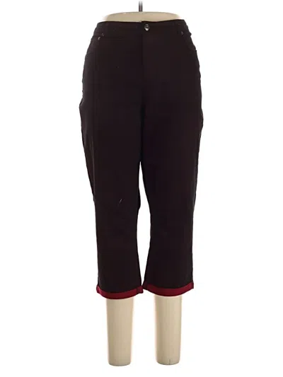 Pre-owned Cato Active Pants In Burgundy