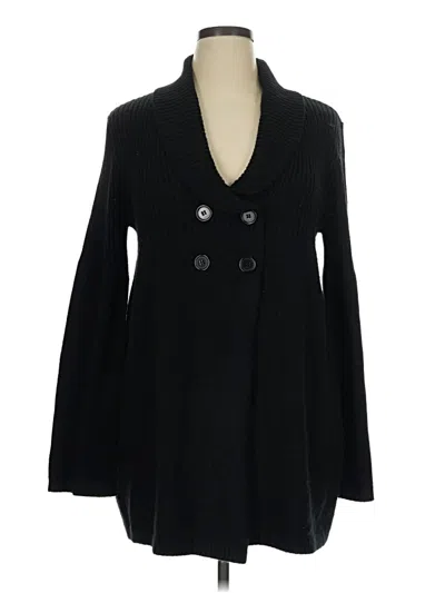 Pre-owned Cato Cardigan Sweater In Black