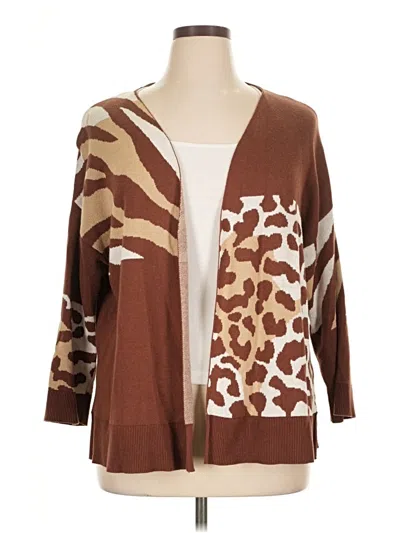 Pre-owned Cato Cardigan Sweater In Brown