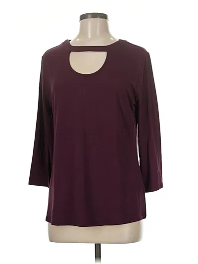 Pre-owned Cato Cardigan Sweater In Burgundy