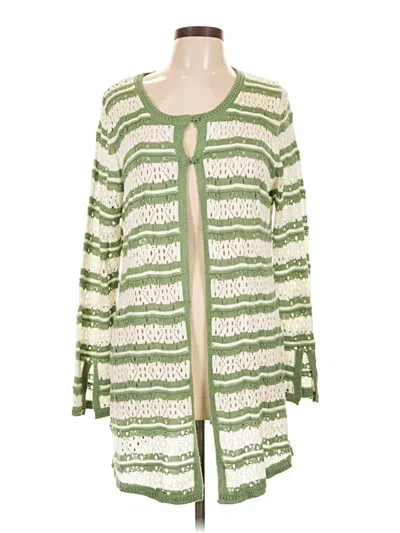 Pre-owned Cato Cardigan Sweater In Green
