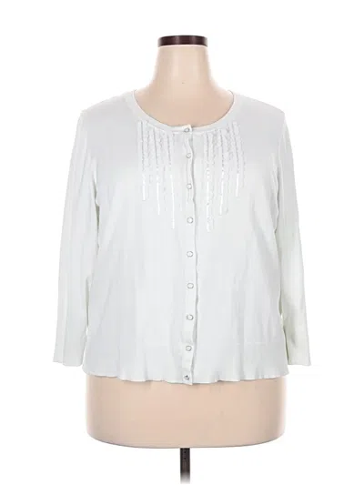 Pre-owned Cato Cardigan Sweater In Silver