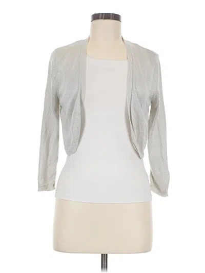 Pre-owned Cato Cardigan Sweater In Silver
