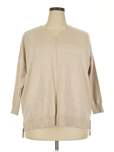 Pre-owned Cato Cardigan Sweater In Tan