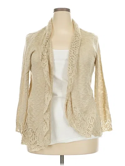 Pre-owned Cato Cardigan Sweater In White