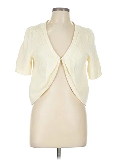 Pre-owned Cato Cardigan Sweater In White