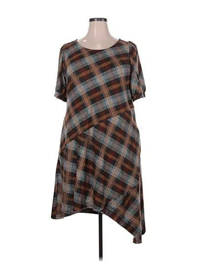 Pre-owned Cato Casual Dress In Brown