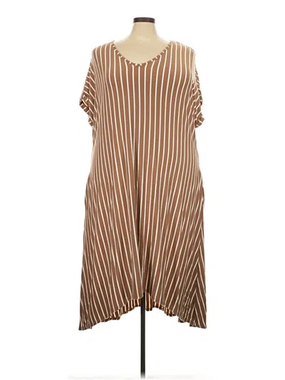 Pre-owned Cato Casual Dress In Brown
