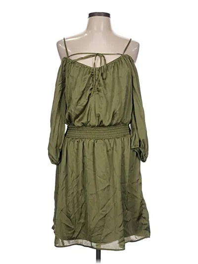 Pre-owned Cato Casual Dress In Green