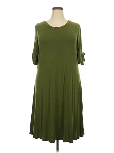 Pre-owned Cato Casual Dress In Green