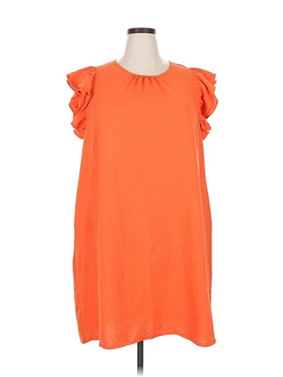 Pre-owned Cato Casual Dress In Orange