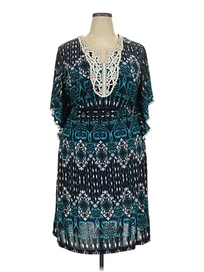 Pre-owned Cato Casual Dress In Teal