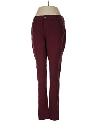 Pre-owned Cato Casual Pants In Burgundy