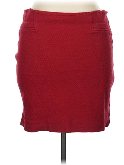 Pre-owned Cato Casual Skirt In Burgundy