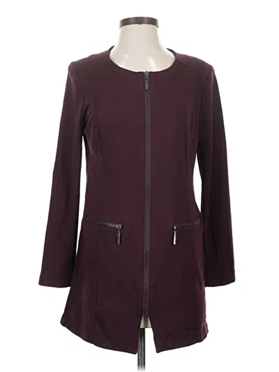 Pre-owned Cato Coat In Burgundy