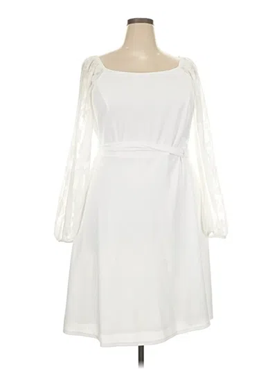 Pre-owned Cato Cocktail Dress In White