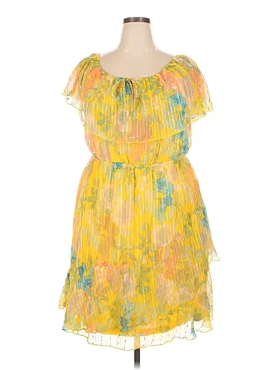 Pre-owned Cato Cocktail Dress In Yellow